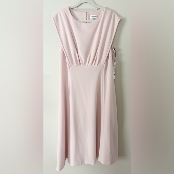 Calvin Klein Women’s Pleated-Bodice Empire-Waist Midi Dress - Picture 2 of 9